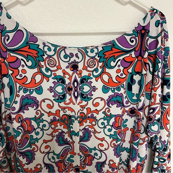 Laundry By Design Women’s Long Sleeve Mini Dress Multicolor size 12 - Picture 4 of 8